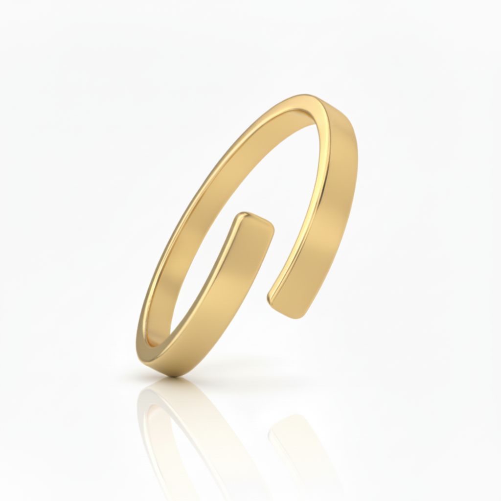 Justerbar Initial Ring "Dual Soul"